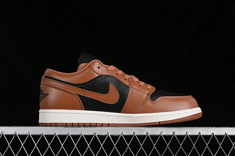 All categories Air Jordan Jordan series basketball shoes Air Jordan 1 Low Z version Air Jordan 1 Low AJ1 Joe 1 black mocha low-top cultural casual sneakers DC0774-021
